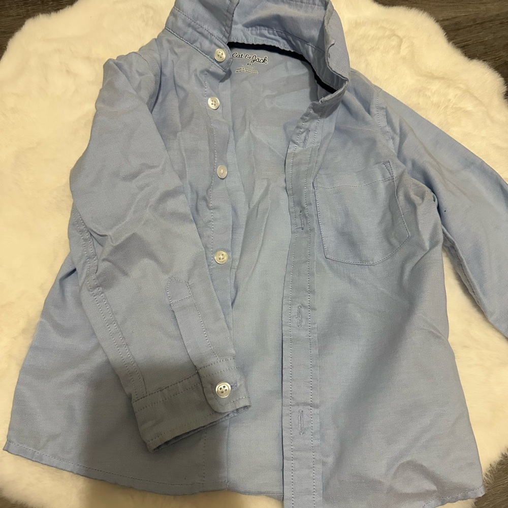 Cat & Jack Light Blue Button Down Shirt